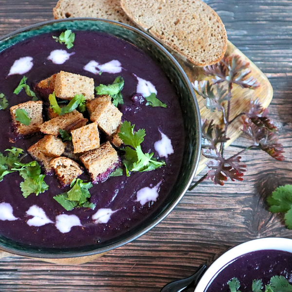 Cremige Rotkohl-Wohlfühlsuppe