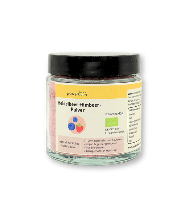 Bio Heidelbeer-Himbeer Pulver
