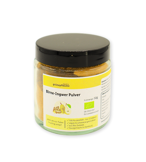 Bio Birne-Ingwer Pulver